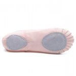 Pink Canvas Ballet Shoes Split Sole - Image 2