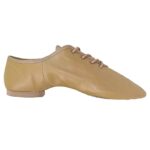 Tan Leather Jazz Shoes with Laces - Image 3